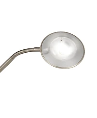 360 Lighting Canby Modern Torchiere Floor Lamp with Side Light 72" Tall Brushed Nickel Dimmable Led for Living Room Reading Bedroom Office House