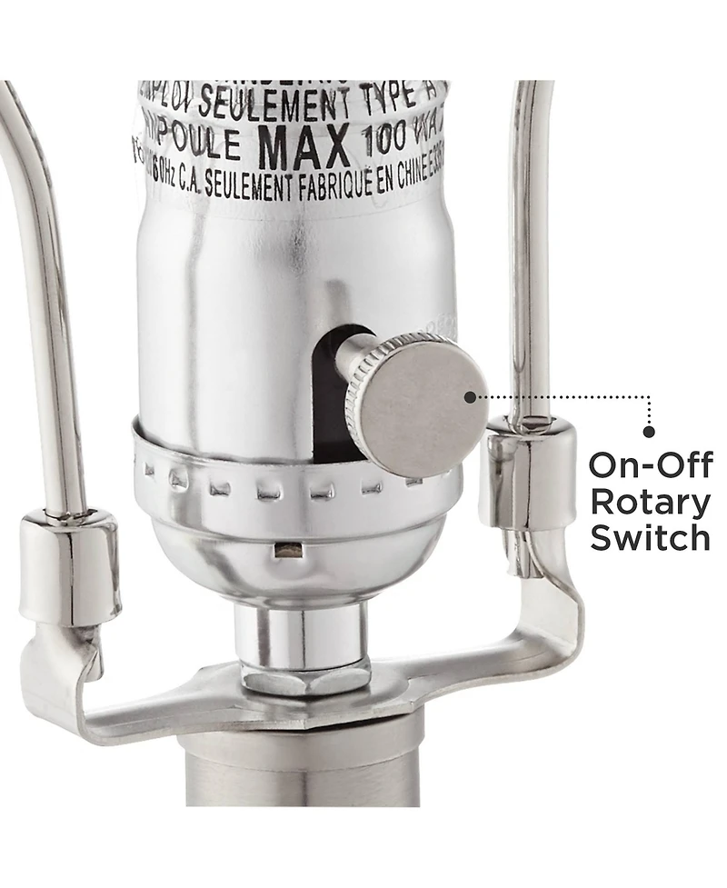 Ledger Modern Accent Table Lamps 21.75" High Set of 2 with Usb Charging Port and Table Top Dimmers Mercury Glass Off White Drum Shade Living Room