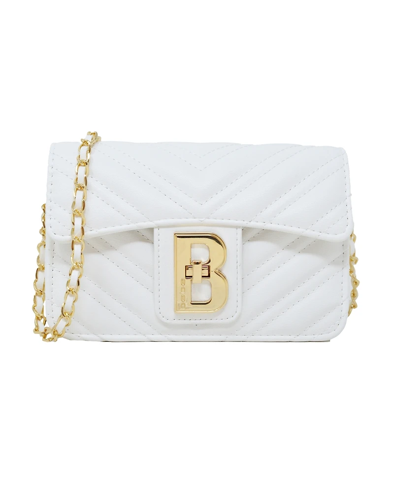 Bebe Rain Leather Crossbody Bag