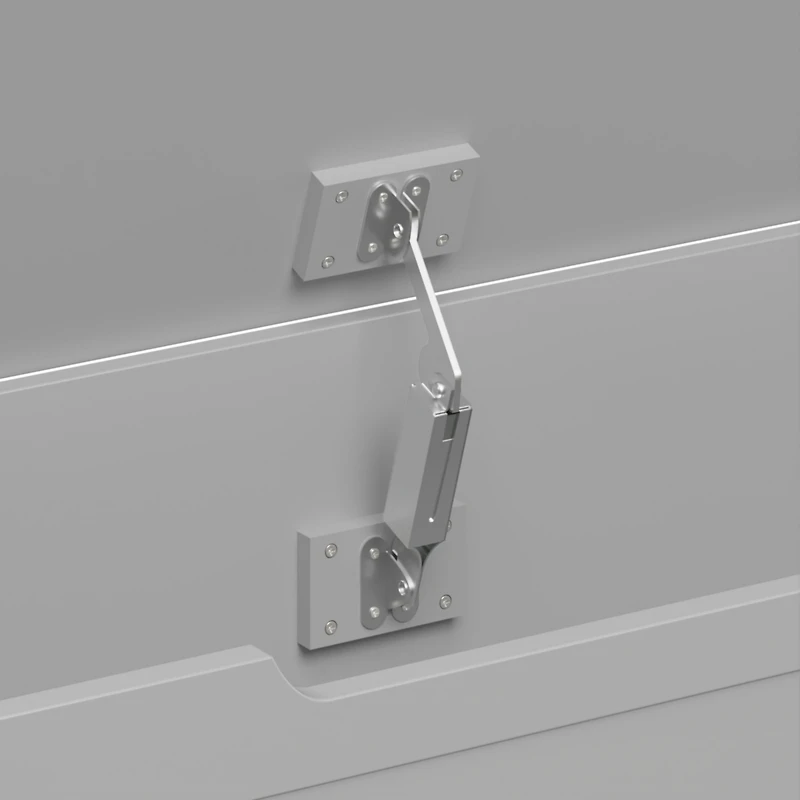 Kids Wooden Toy Box Storage With Safety Hinged Lid For Ages 3+ (Gray)