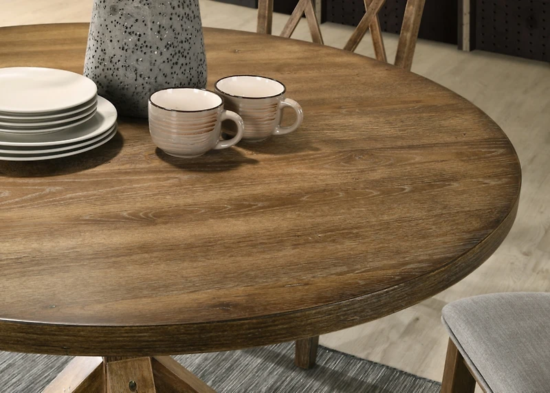 Streamdale Windvale Cross-Buck Base Dining Table