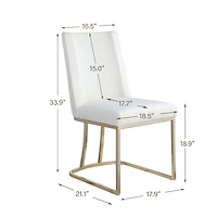 Streamdale Velvet Upholstered Dining Chairs (Set of 2)