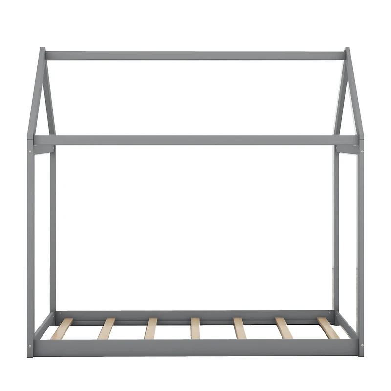 Simplie Fun Twin Size Wooden House Bed