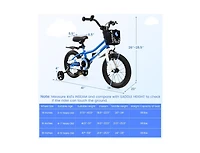 Slickblue 14 Inch Kids Bike with 2 Training Wheels for 3-5 Years Old