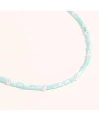 Gold Plated & Freshwater Pearls Limited Lusia Necklace - Green - Silver