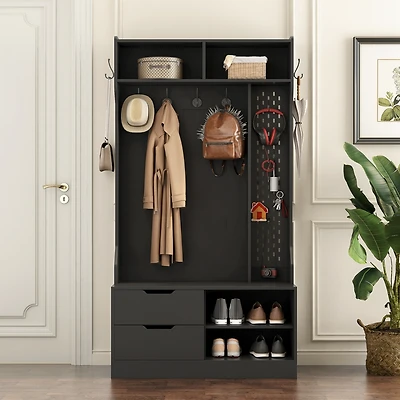 Streamdale Versatile and Stylish 4-in-1 Hall Tree for Entryways