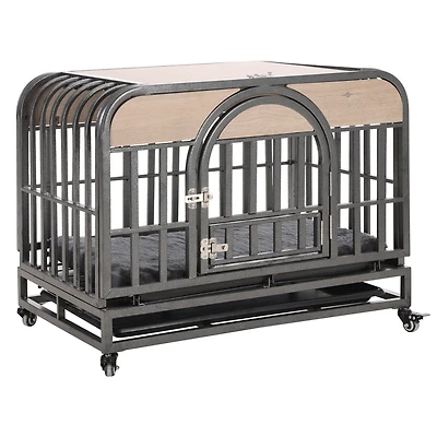 Streamdale Sturdy Pre-Assembled Dog Crate with Enhanced Safety and Comfort