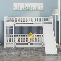 Streamdale Twin Bunk Bed w/ Slide and Ladder