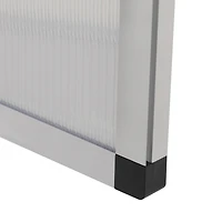 Streamdale Furniture Greenhouse Aluminum, Polycarb, Vent, Door