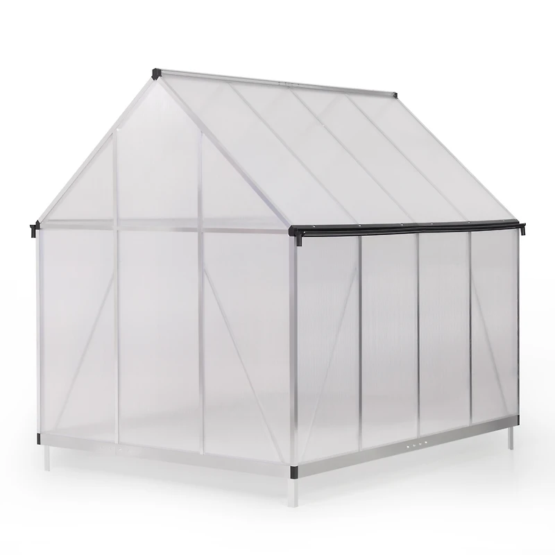 Streamdale Furniture Greenhouse Aluminum, Polycarb, Vent, Door