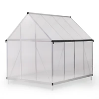 Streamdale Furniture Greenhouse Aluminum, Polycarb, Vent, Door