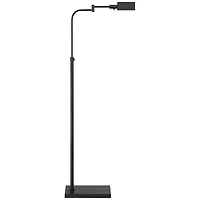 Possini Euro Design Keegan Traditional Pharmacy Floor Lamp 54" Tall Dark Bronze Adjustable Swing Arm Metal Shade for Living Room Reading Bedroom