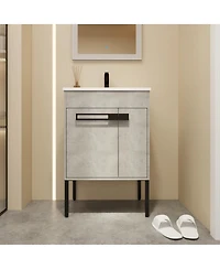 24" Bathroom Vanity, Freestanding or Floating Optional