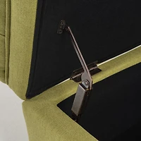 Streamdale Juliana Fabric Storage Ottoman Green, 50" x 20.5" x 18.2