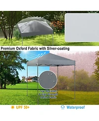 Outdoor Pop-Up Canopy Tent with Upf 50+ Sun Protection for Patio or Events