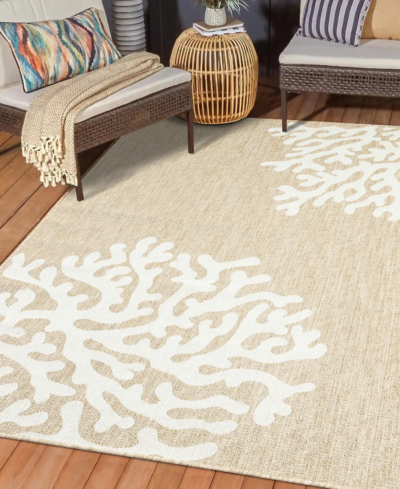 Lr Home Nassau 6'6"x9' Outdoor Area Rug