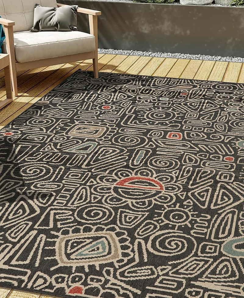 Lr Home Trixie 8'x9'9" Outdoor Area Rug