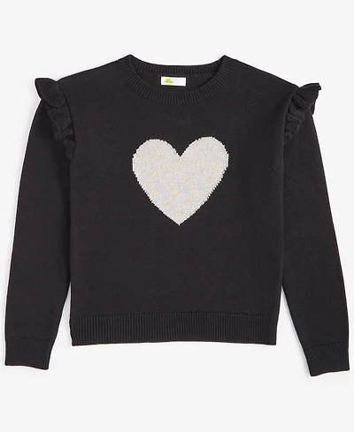 Epic Threads Little & Big Girls Heart Pullover Sweater, Created for Macy's