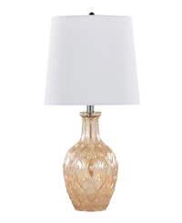 Lumisource Gloria Round 20" Contemporary Glass Accent - Set of 2 Lamp