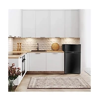 Sugift 2 Doors Cold-rolled Sheet Compact Refrigerator