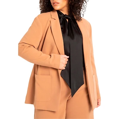 Eloquii Women's Plus The 365 Suit Patch Pocket Blazer