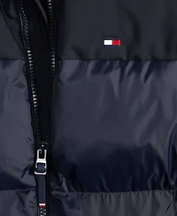 Tommy Hilfiger Men's Mixed-Media Puffer Jacket