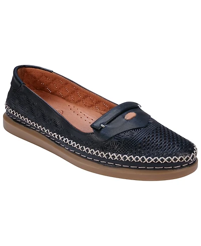 Cools 21 Women's Ginger Perforated Leather Flats