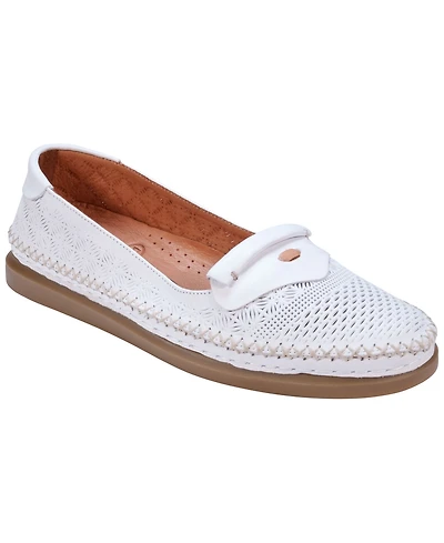 Cools 21 Women's Ginger Perforated Leather Flats