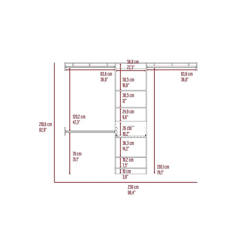 Fm Furniture Cross Closet System