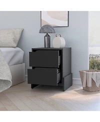 Fm Furniture Lovell Nightstand with Sturdy Base and 2-Drawers