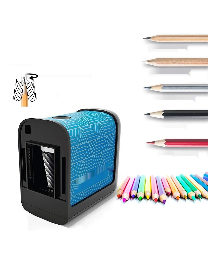 Powerme Electric Pencil Sharpener: Battery-Powered for Kids, School, Office, Art