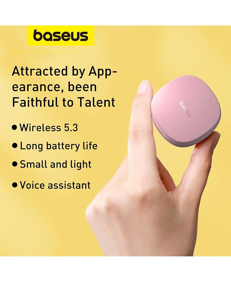 Baseus Bowie WM01 True Wireless Earbuds Bluetooth Headphones - White