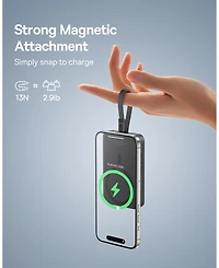 Baseus 10000mAh Magnetic Power Bank 30W MagSafe Portable Charger, Yellow