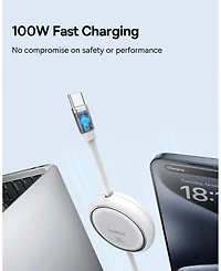 Baseus Free2Draw Mini Retractable Charging Cable Type-c to Type-c 100W 1m Nebula Purple