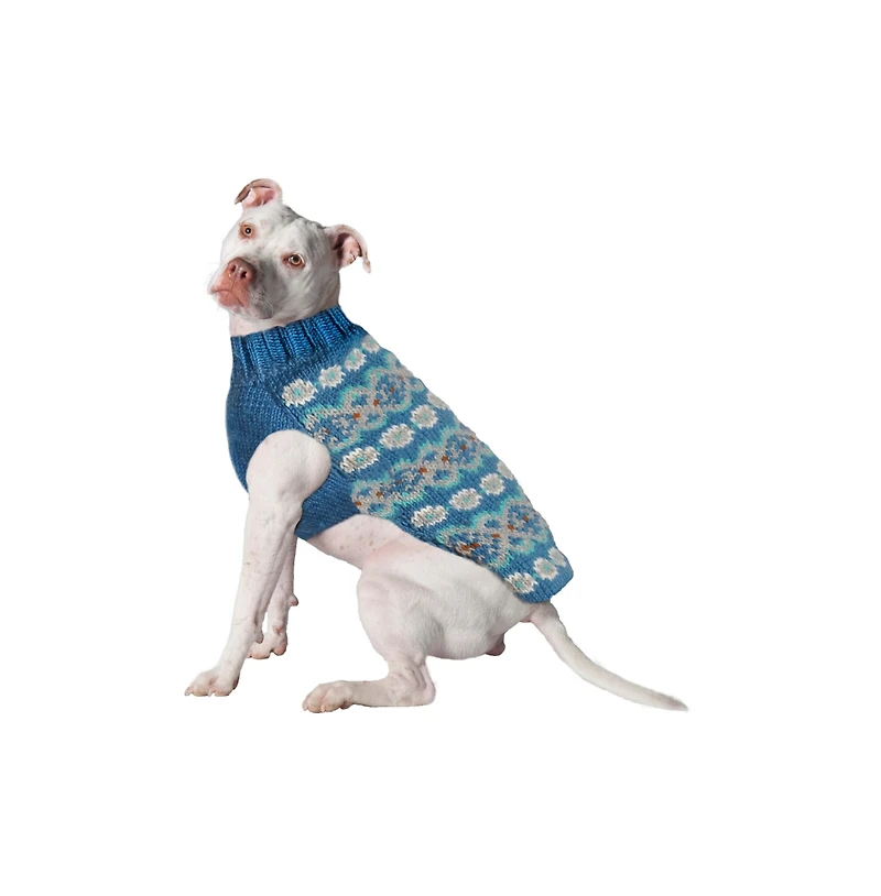 Chilly Dog Xxs Teal Alpaca Dog Sweater
