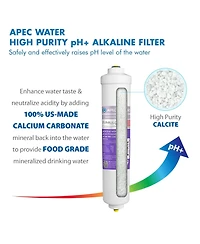 Apec Water Systems Apec High Purity pH+ Calcium Carbonate Re-mineralization Inline Filters 10" with 3/8" Quick Connect