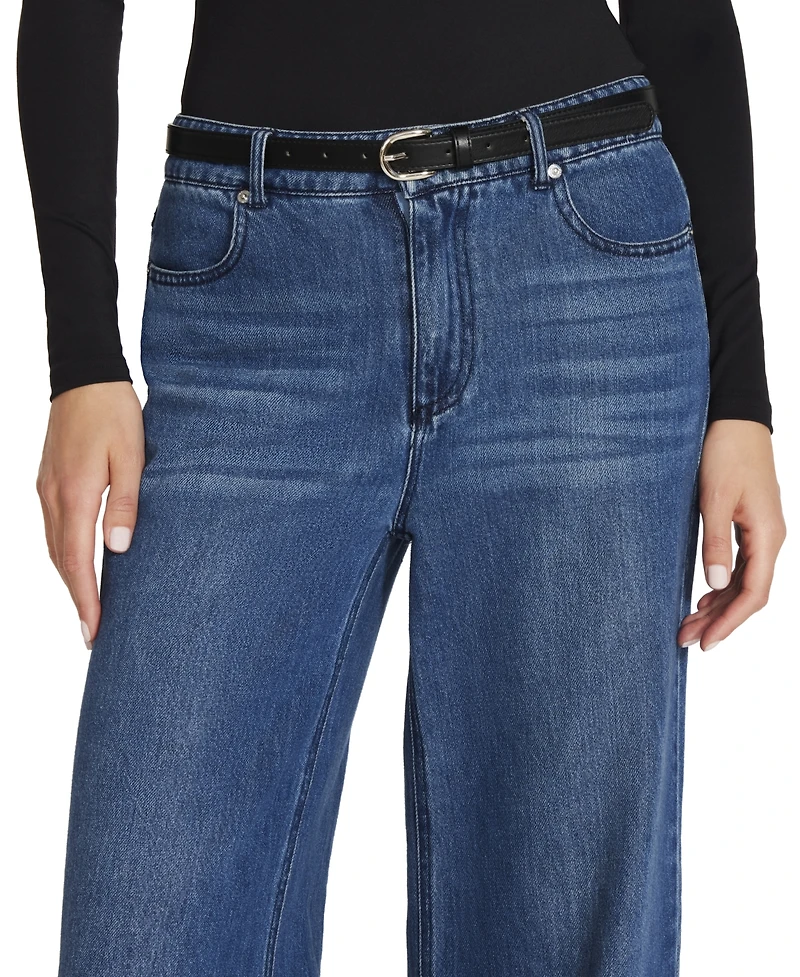Steve Madden Women's 3-Pc. Faux-Leather Belt Set