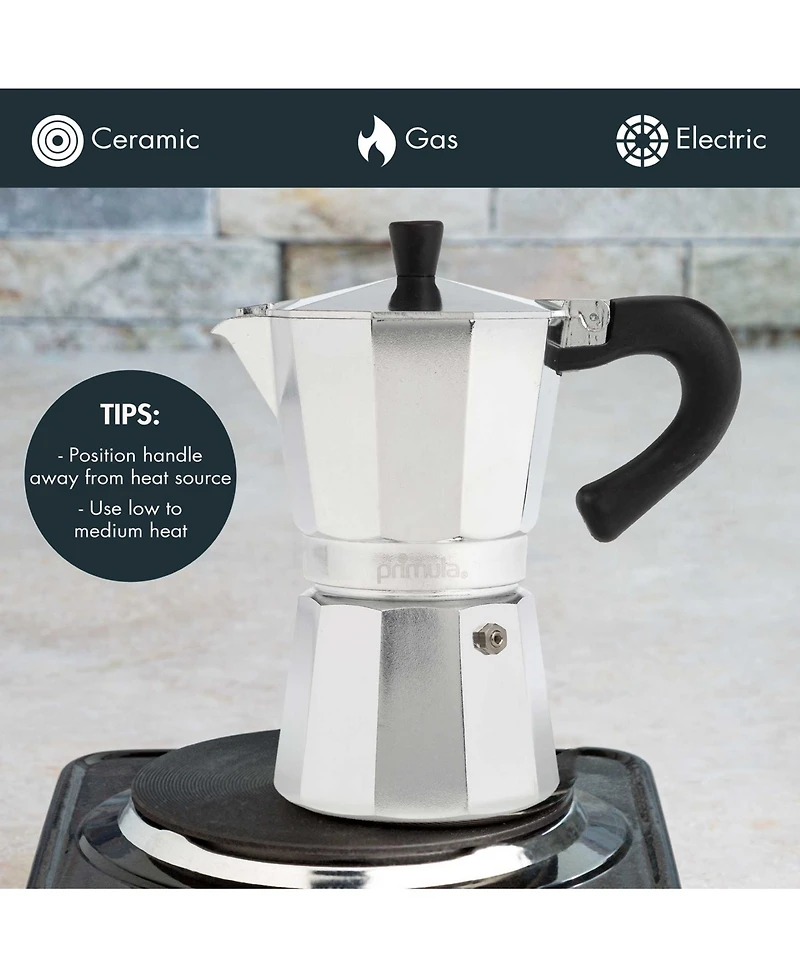 Primula Aluminum Stovetop 6-Cup Espresso Maker