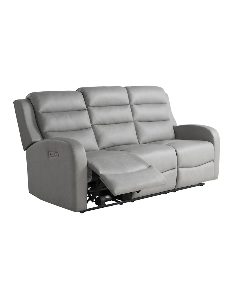 Relax A Lounger 77.2"W Polyester Akron Power Reclining Sofa