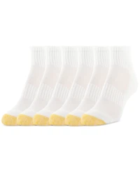 Gold Toe Women's 6-Pack Athletic Half-Cushion Quarter Socks