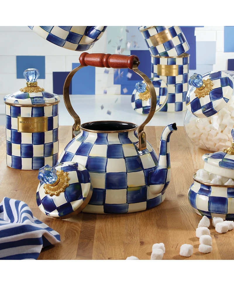 Mackenzie-Childs Royal Check 3-Qt. Tea Kettle