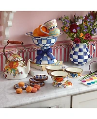 Mackenzie-Childs White Flower Market 2-Qt. Tea Kettle
