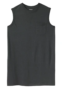 KingSize Big & Tall Shrink-Less Longer-Length Lightweight Muscle Pocket Tee