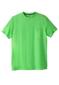 Boulder Creek Big & Tall by KingSize Heavyweight Longer-Length Pocket Crewneck T-Shirt