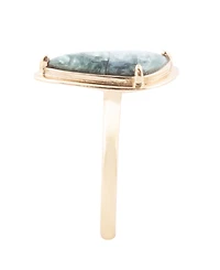 Barse Alpine Genuine Green Seraphinite Abstract Ring
