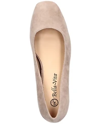 Bella Vita Jillian Women's Block Heel Square Toe Pumps