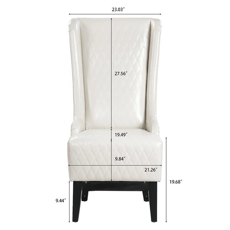 Streamdale 23" Wide Wing Back Chair, Side Chair For Living Room