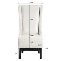 Streamdale 23" Wide Wing Back Chair, Side Chair For Living Room