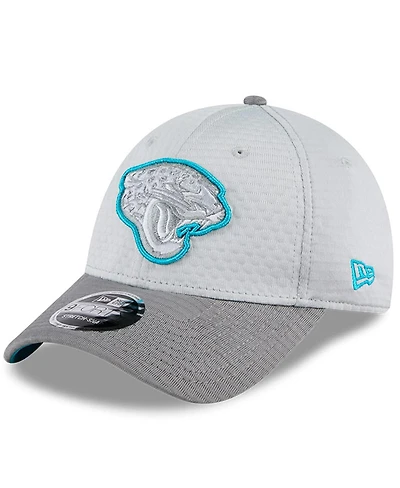New Era Men's Gray Jacksonville Jaguars 2024 Nfl Training Camp 9FORTY Adjustable Hat