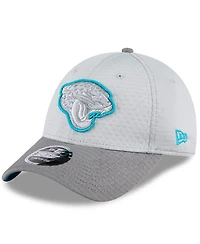New Era Men's Gray Jacksonville Jaguars 2024 Nfl Training Camp 9FORTY Adjustable Hat